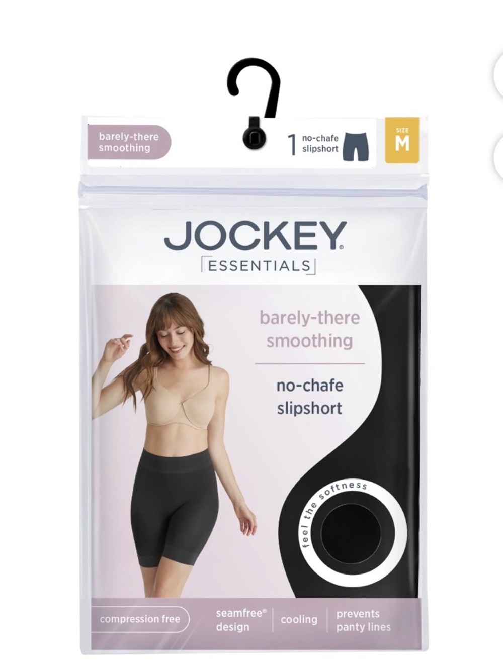 Jockey No-Chafe Slipshort - Black